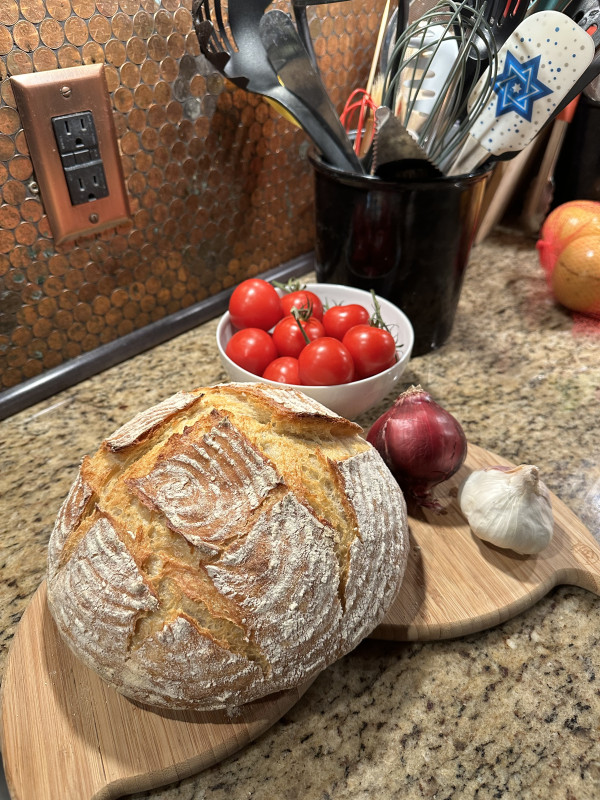 Homemade sourdough bread